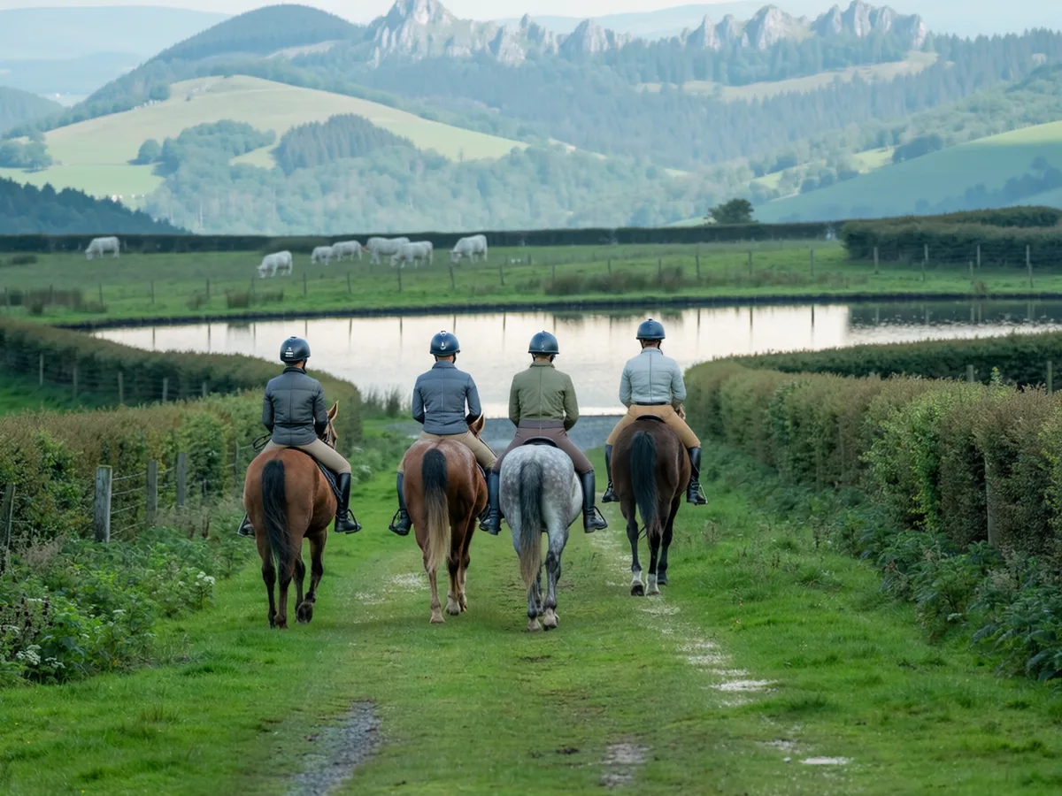 Balade à cheval en Isère, autour de Quincieu